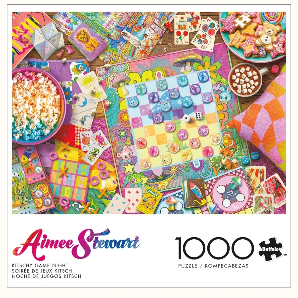Aimee Stewart-"Kitschy Game Night"- 1000 Piece Buffalo Games Jigsaw Puzzle